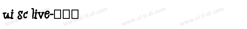 ui sc live字体转换